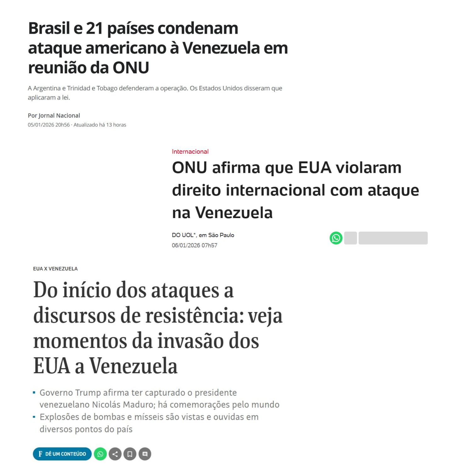 Crítica de Mídia: O que se deve observar na cobertura da invasão dos Estados Unidos à Venezuela?